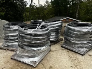 4 inch x 100' Corrugated pipe sections